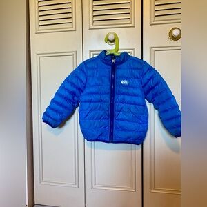 Kids REI reversible goose down puffer jacket